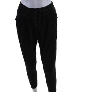 Helmut Helmut Lang Womens Elastic Waist Tapered Leg Sweatpants Black  Size S